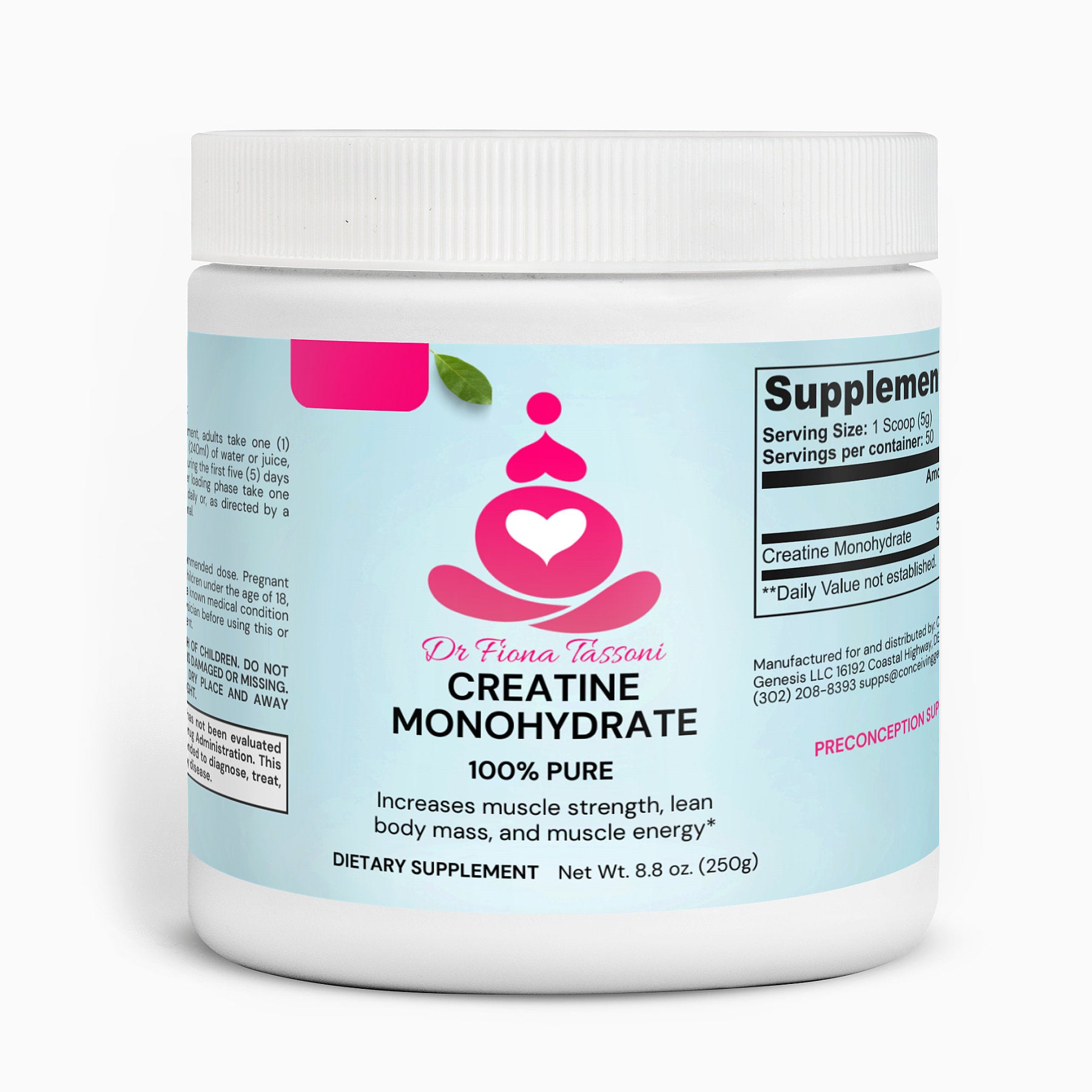 Pure Creatine Monohydrate Powder 250g