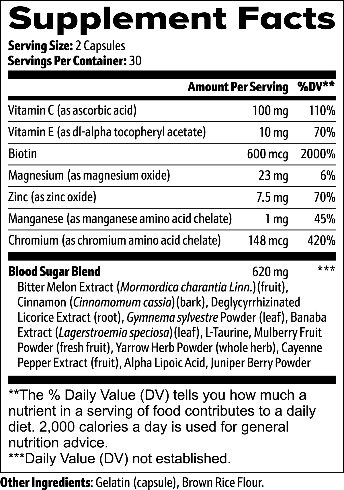 Normal Blood Sugar Support Capsules