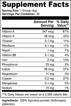 Spirulina Powder 125g