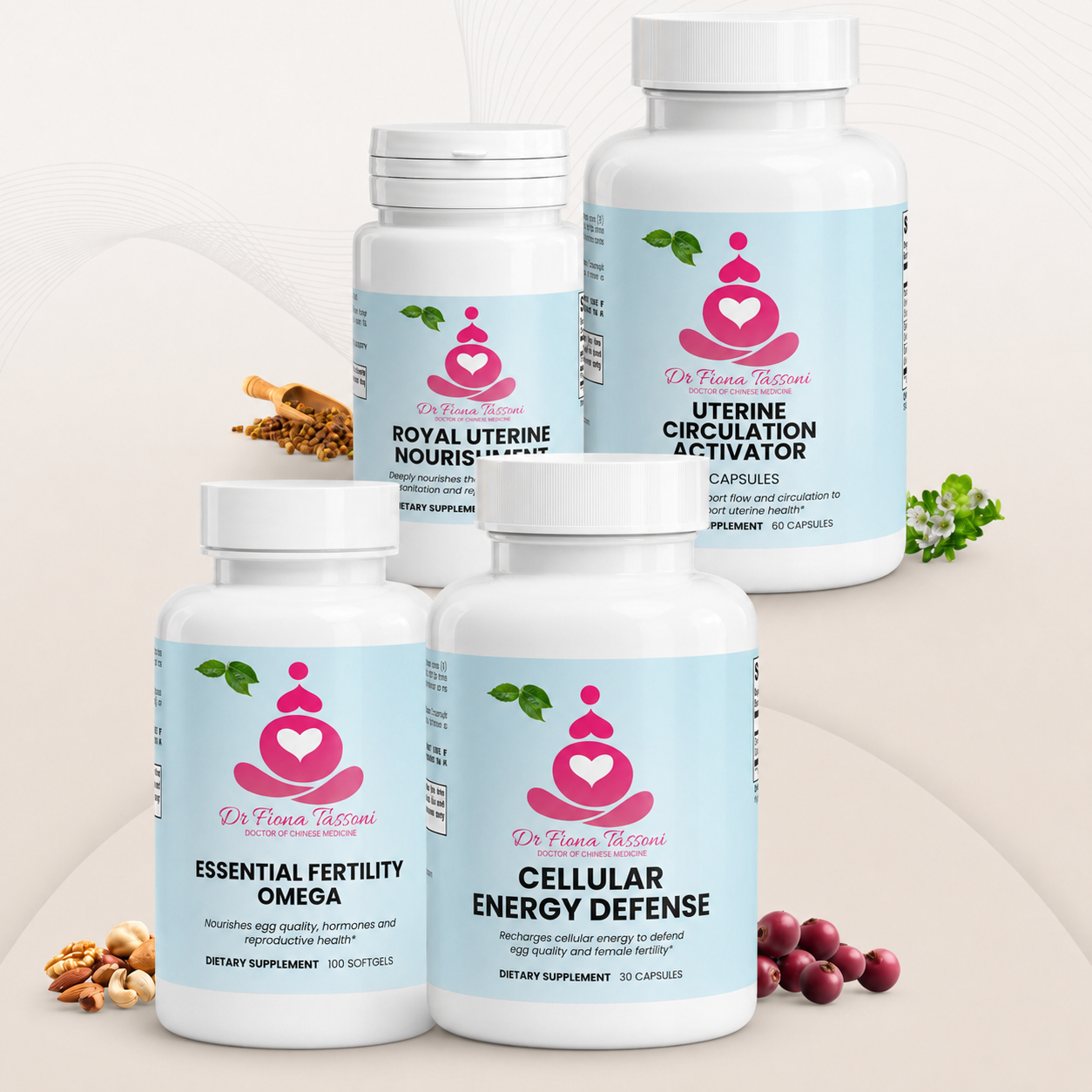 Uterine Blood Flow + Implantation Support Bundle - Supporting a Thick, Receptive Uterine Lining