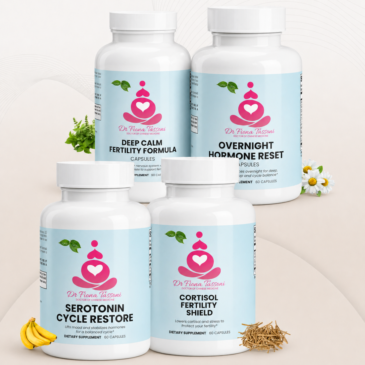 Cortisol, Sleep & Nervous System Fertility Reset Bundle - Regulating Stress Hormones to Restore Cycle Signals